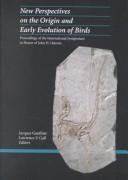 Cover of: New Perspectives on the Origin and Early Evolution of Birds by 