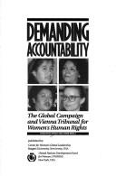 Cover of: Demanding Accountability  by Charlotte Bunch, Niamh Reilly, Global Tribunal on Violations of Women's, United Nations World Conference on Human