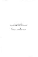 Cover of: Working with refugees: proceedings of the Simon S. Shargo Memorial Conference