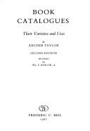 Book catalogues by Taylor, Archer