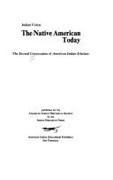 Cover of: The Native American today by American Indian Historical Society