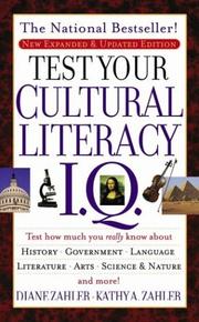 Cover of: Test Your Cultural Literacy IQ, Updated & Revised by Diane Zahler, Kathy A. Zahler