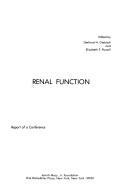 Cover of: Renal function by 