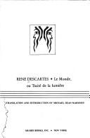 Cover of: Le monde, ou, Traité de la lumière by René Descartes