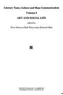 Cover of: Art and social life