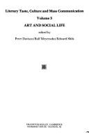 Cover of: Art and social life by edited by Peter Davison, Rolf Meyersohn, Edward Shils.