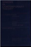 Cover of: Mimesis in Contemporary Theory: An Interdisciplinary Approach (Cultura Ludens ; 1:1-<2) by Mihai Spariosu