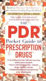 Cover of: The PDR Pocket Guide to Prescription Drugs by Thompson PDR