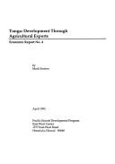 Cover of: Tonga: development through agricultural exports