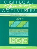 Cover of: Critical Thinking Activities in Patterns, Imagery, Logic by Dale Seymour, Ed Beardslee
