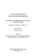 Acta Conventus Neo-Latini Hafniensis