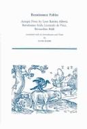 Renaissance fables by Leon Battista Alberti, Marsh, David