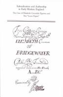 Subordination and authorship in early modern England by Elizabeth Cavendish Egerton, Betty Travitsky