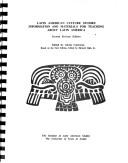 Cover of: Latin American Culture Studies: Information and Materials for Teaching About Latin American