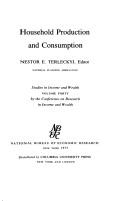 Cover of: Household Production and Consumption by Nestor E. Terleckyj
