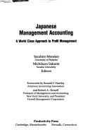 Cover of: Japanese management accounting: a world class approach to profit management