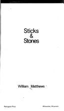 Cover of: Sticks & stones: [poems]