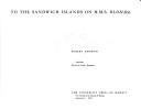 Cover of: To the Sandwich Islands on H.M.S. Blonde