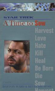 Cover of: A Time to Sow: Star Trek: The Next Generation