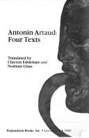 Antonin Artaud by Antonin Artaud