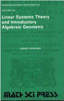 Cover of: Linear systems theory and introductory algebraic geometry