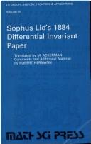Cover of: Sophus Lie's 1884 differential invariant paper by Sophus Lie