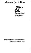 New and Selected Poems by James Bertolino