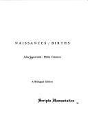 Cover of: Naissances =: Births : a bilingual edition