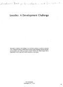 Cover of: Lesotho: a development challenge.