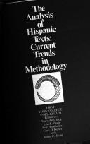 Cover of: The Analysis of Hispanic texts by edited by Mary Ann Beck ... [et al.].