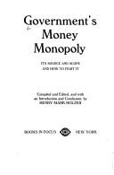 Cover of: Government Monetary Power by Murray N. Rothbard