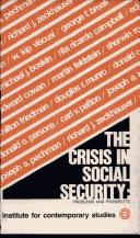 Cover of: The Crisis in social security: problems and prospects