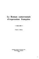 Cover of: Le roman camerounais d'expression française