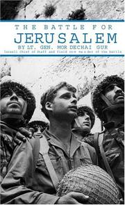 Cover of: The Battle for Jerusalem | Mordechai Gur