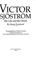 Cover of: Victor Sjostrom: His Life and His Work