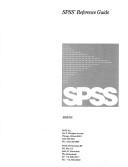 Cover of: Spss Reference Guide by SPSS Inc