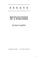 Cover of: Essays: recollections of a publisher