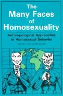 Cover of: The Many faces of homosexuality by edited by Evelyn Blackwood.