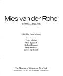 Cover of: Mies Van Der Rohe by Franz Schulze