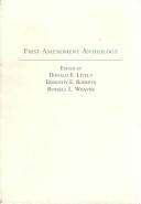 Cover of: First amendment anthology