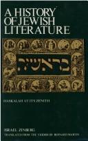 Cover of: Hasidism and Enlightenment : (1780-1820) (History of Jewish Literature, v. 9)