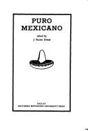 Cover of: Puro mexicano by J. Frank Dobie