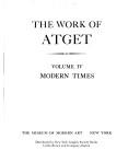 Cover of: Modern Times (Work of Atget) by John Szarkowski