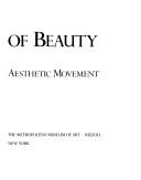 Cover of: In pursuit of beauty: Americans and the Aesthetic movement