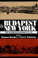 Cover of: Budapest and New York by edited by Thomas Bender and Carl E. Schorske.