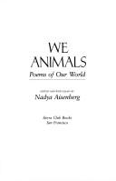 Cover of: We animals: poems of our world