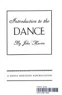 Cover of: Introduction to the dance.