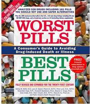 Cover of: Worst Pills, Best Pills by Sidney M. Wolfe, Larry D. Sasich, Peter Lurie