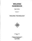 Cover of: Welding Handbook Volume 1: Welding Technology