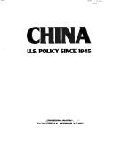 Cover of: China by Congressional Quarterly, Inc.